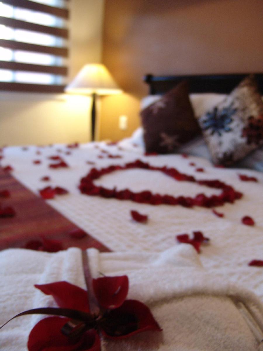 提欧精品酒店 圣米格尔－德阿连德 客房 照片 A bed decorated with rose petals